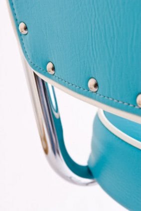 Manhattan Swivel Stool - Aqua Colour